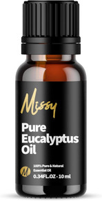 Missy Eucalyptus Essential Oil, Invigorating & Purifying, Premium Quality - 10ml Dripper Bottle