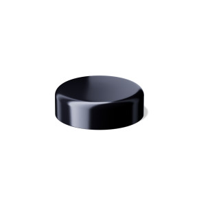 Lid Classic 53/400, SAN, black, glossy, violet Phan inlay (Saturn 150)