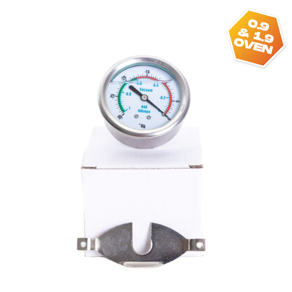 Helios Vacuum Oven Gauge/PSI Gauge 60mm - 30 Hg 0 - PSI Replacement