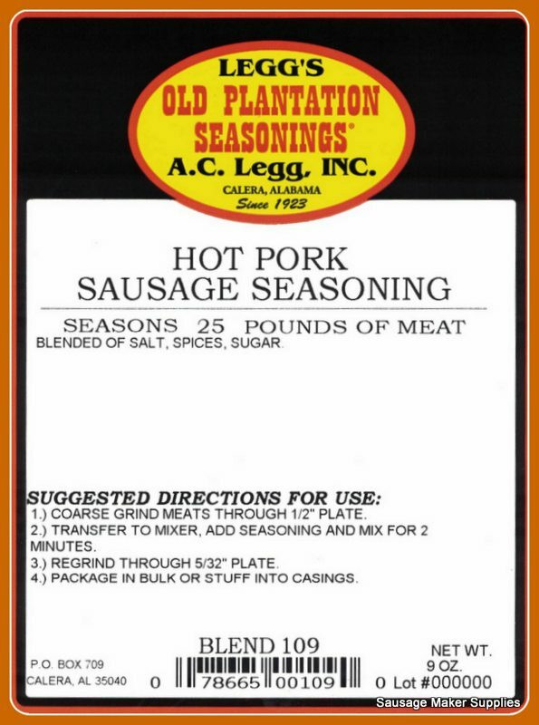 LEGG #109 Hot Pork Sausage