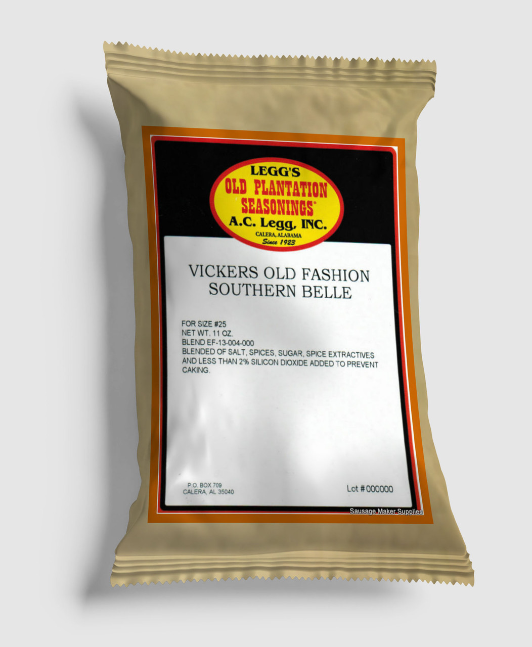 Vickers Old Fashion Southern Belle Sausage Seasoning