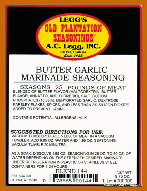 A.C. Legg - Restructured Venison Bacon Seasoning with Cure, 12 Ounce - For  Up To 25 Pounds Of Meat : : Grocery & Gourmet Food