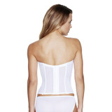 8950 Satin Torsolette Tricot Bustier White