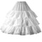 Crinoline, 4 Ring Hoop, 3 Ruffle, 120" Circumference