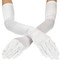 Gloves White Matte Satin