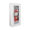 10.5" x 24" x 4" CLEAR VU BUBBLE Surface Mount Fire Extinguisher Cabinet - JL Industries