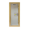 12" x 27" x 8" BUENA Acrylic w/ Lock Semi-Recessed 5" Fire Extinguisher Cabinet - Potter Roemer
