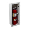 9" x 18" x 5" BUENA Acrylic w/ Lock Recessed 1.5" Fire Extinguisher Cabinet - Potter Roemer