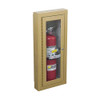 12" x 27" x 8" ALTA Semi-Recessed 5" Fire Extinguisher Cabinet - Aluminum - Potter Roemer