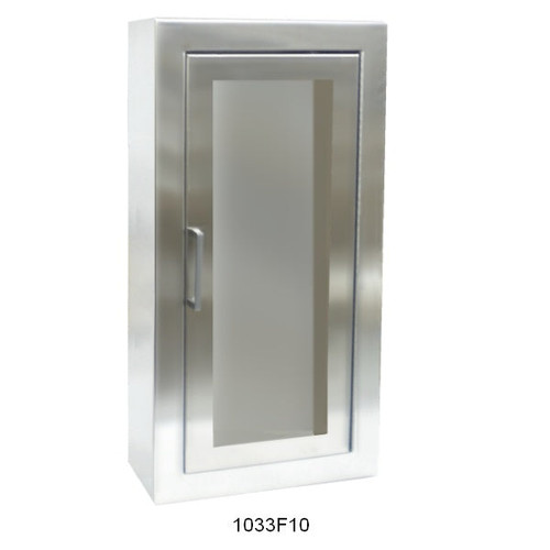 12" x 27" x 7.75" COSMOPOLITAN 4" Rolled-Flush Pull Fire Extinguisher Cabinet - JL Industries