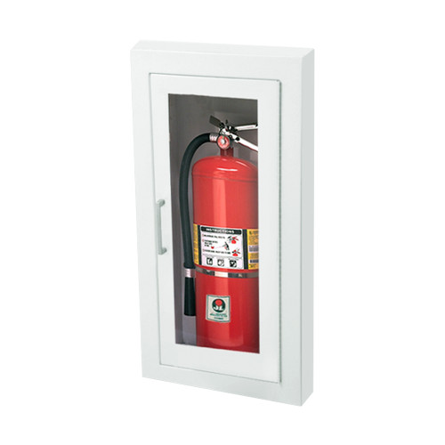 10.5" x 24" x 6" AMBASSADOR 1.5" Square Fire Extinguisher Cabinet - JL Industries