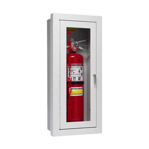 9" x 24" x 5" ALTA Semi-Recessed 2" Fire Extinguisher Cabinet - Steel - Potter Roemer