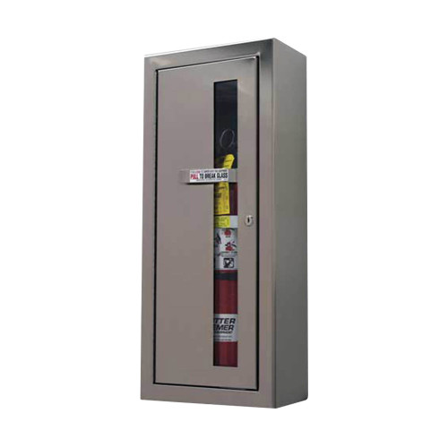 11.5" x 26.5" x 5.75" ALTA Surface Fire Extinguisher Cabinet - Stainless Steel - Potter Roemer