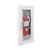28" x 30" x 4" CLEAR VU BUBBLE Flat Trim Fire Extinguisher Cabinet - JL Industries