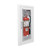 14" x 30" x 4" CLEAR VU BUBBLE Flat Trim Fire Extinguisher Cabinet - JL Industries