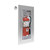 10.5" x 24" x 4" CLEAR VU BUBBLE Flat Trim Fire Extinguisher Cabinet - JL Industries