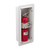 9" x 24" x 5.75" BUENA Acrylic w/ Lock Trimless Fire Extinguisher Cabinet - Steel - Potter Roemer