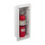 12" x 27" x 8" BUENA Full Acrylic Trimless Fire Extinguisher Cabinet - Aluminum - Potter Roemer