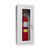 9" x 24" x 5" ALTA Semi-Recessed 3" Fire Extinguisher Cabinet - Aluminum - Potter Roemer