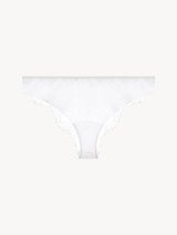 White Brazilian brief with Chantilly lace_0