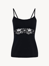 Black cotton camisole_0