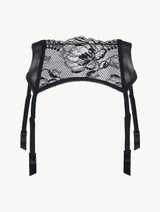 Lace suspender belt in black_0