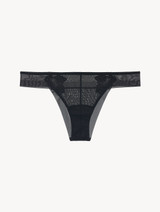 Brazilian Briefs in black stretch tulle_0