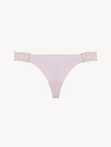 Lace thong in pink_0