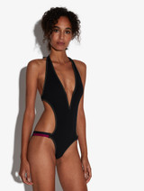 Cut-out Swimsuit in Black_1