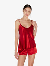 Silk camisole in garnet_1