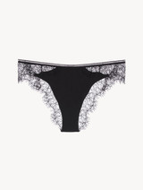 Lace Brazilian Briefs in Onyx_0