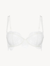 Balconette Bra with lace in Natural_0