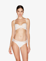 Balconette Bra with lace in Natural_1