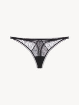 Lace Thong in Onyx_0