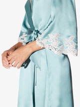 Almond silk short robe with frastaglio_4