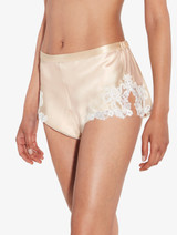 Halo silk sleep shorts with frastaglio_1