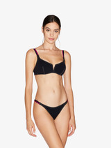 Triangle Bikini Top in Black_3