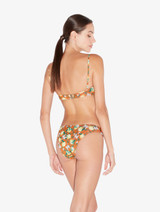 Orange Printed Bandeau Bikini Top_2