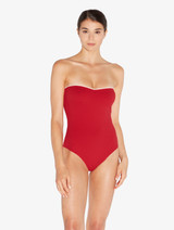 Monogram Underwired Swimsuit in red_3