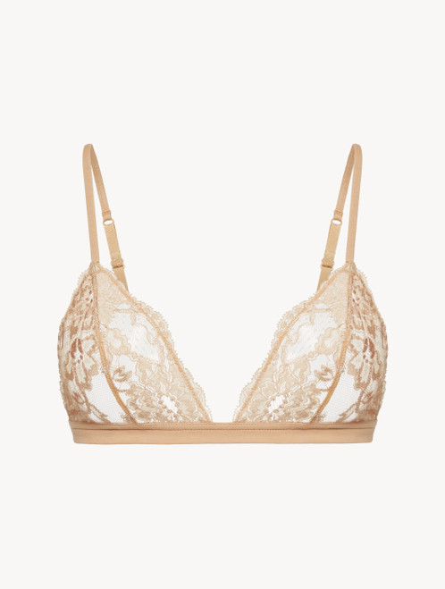 Nude lace triangle bra_2