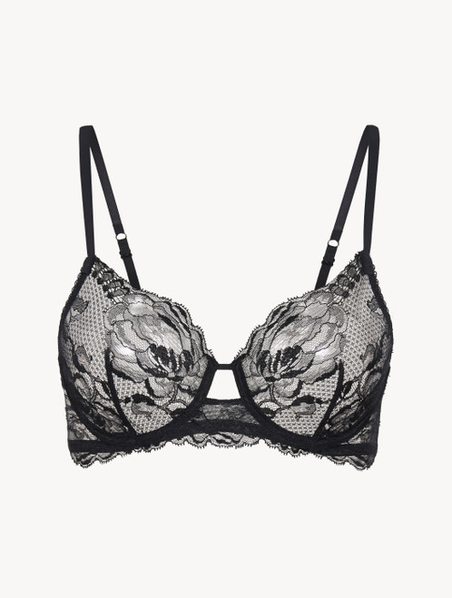 Luxury Lace Underwired Bra in Dark Blue