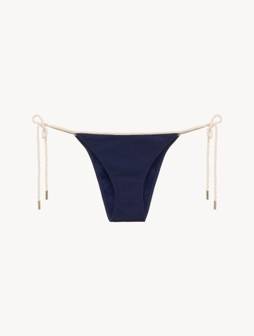 Monogram Bikini Brief in Navy_4