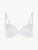 White cotton T-shirt bra_0