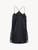 Black silk halterneck camisole with Leavers lace trim_0