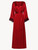 Red long silk robe with frastaglio_0