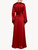Red long silk robe with frastaglio_2