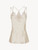Rose Beige camisole in silk with macramé frastaglio_0