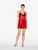 Red silk slip dress with frastaglio_1