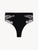 High Waisted Briefs in Onyx with embroidered tulle_0