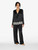 Black silk long pyjamas with frastaglio_1
